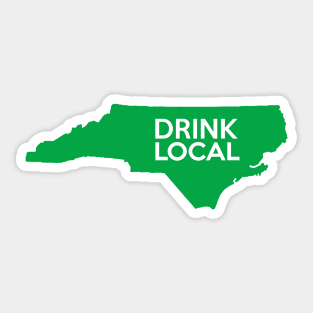 North Carolina Drink Local NC Green Sticker